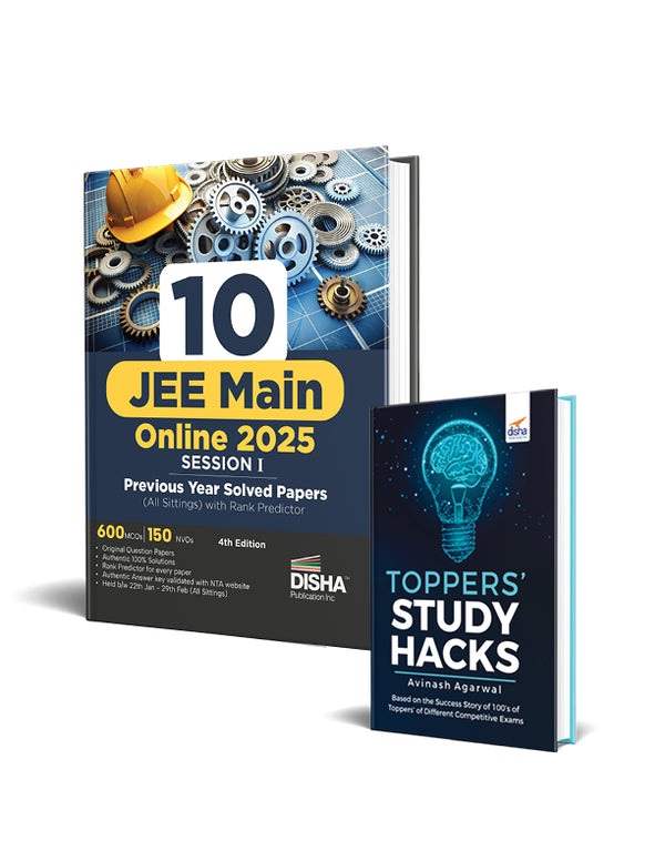 Combo Offer- 10 JEE Main Online 2025 Session + Topper's Study Hacks