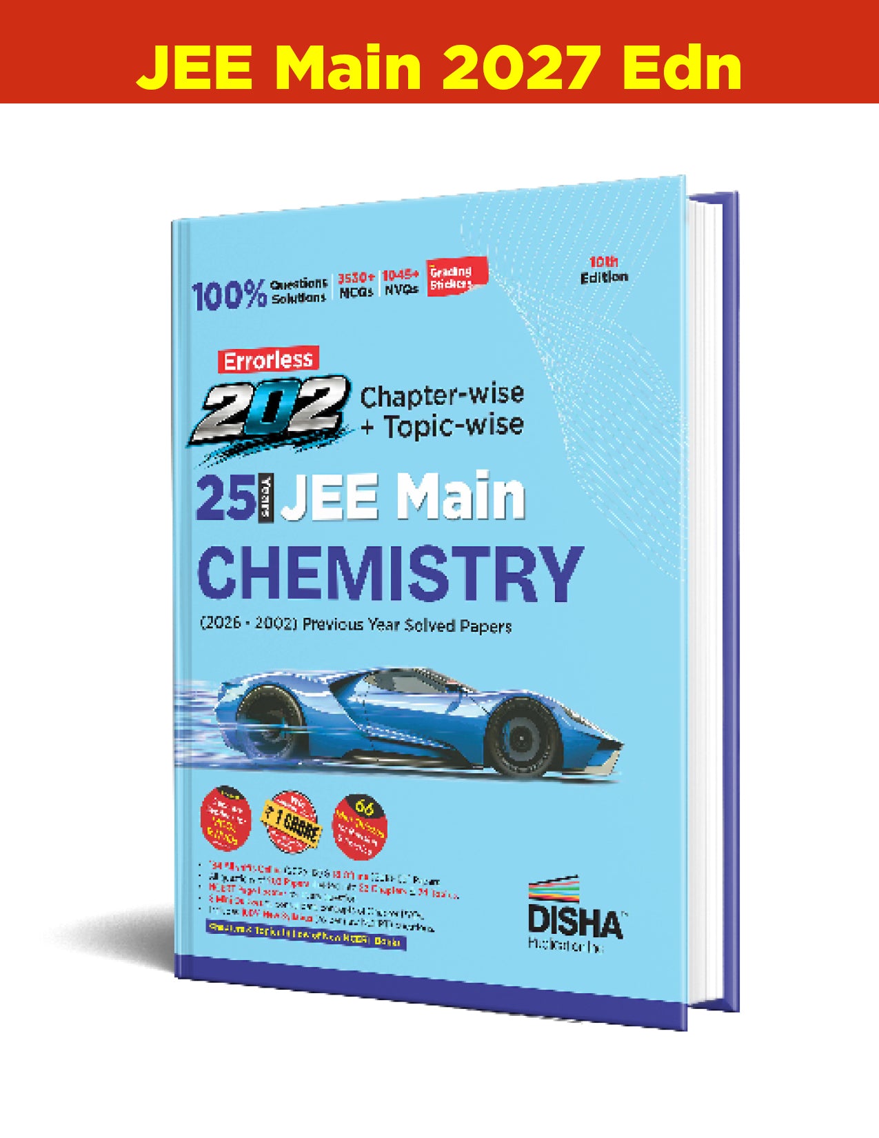 Disha Errorless 202 Chapter-wise & Topic-wise 25 Year Chemistry JEE ...