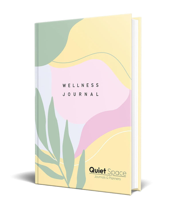 Quiet Space Wellness Journal | 220 Pages 3 Months Undated A5 Hardbound Journal | Embrace Holistic Health with Daily Reflections & Mood Tracker | Inspires Mindfulness and Personal Growth