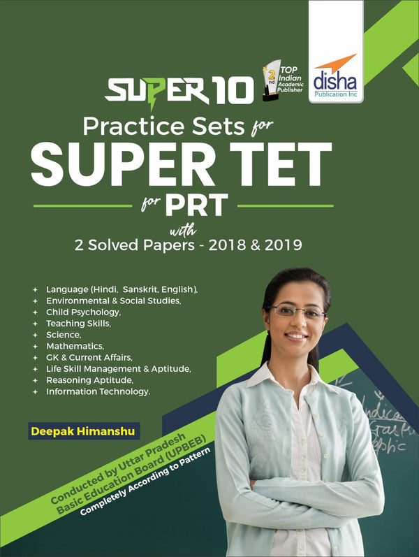 Super 10 Practice Sets For Super Tet For Prt With 2 Solved Papers 2018 & 2019 English Edition