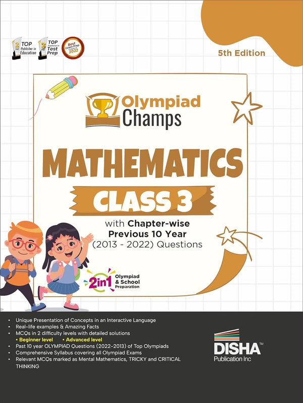 Olympiad Champs Mathematics Class 3 with Chapter-wise Previous 10 Year (2013 - 2022) Questions 5th Edition | Complete Prep Guide with Theory, PYQs, Past & Practice Exercise