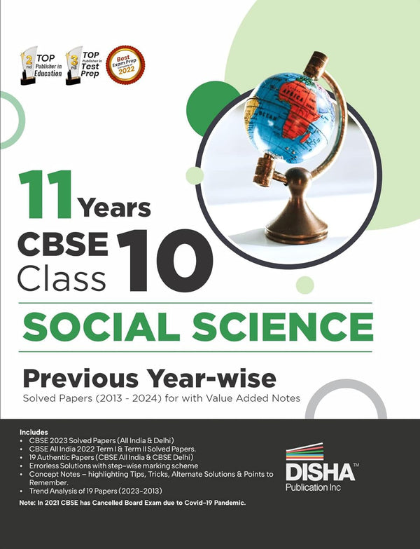 11 Years Cbse Class 10 Social Science Previous Year-Wise Solved Papers (2013 - 2023) with Value Added Notes Previous Year Questions Pyqs