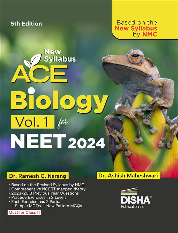 New Syllabus ACE Biology Vol. 1 for NEET 2024 - 5th Edition | Based on the new syllabus by NMC | 100% useful for CUET & Class 12