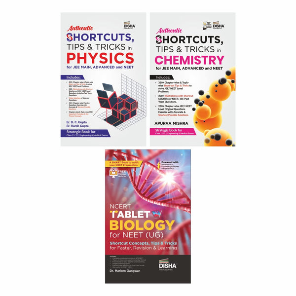 SHORTCUTS, TIPS & TRICKS in Physics, Chemistry & Biology for NEET | One Liner Theory with Mnemonics, Knowledge Boxes & Intext PYQs Previous Year Questions | CUET (UG) Exams | NCERT Tablet