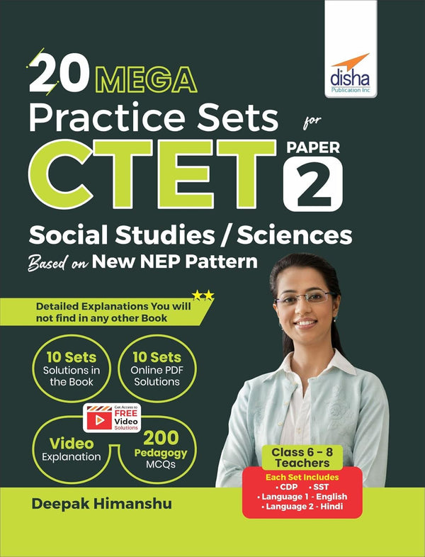 20 MEGA Practice Sets for CTET Paper 2 Social Studies/ Sciences Based on New NEP Pattern