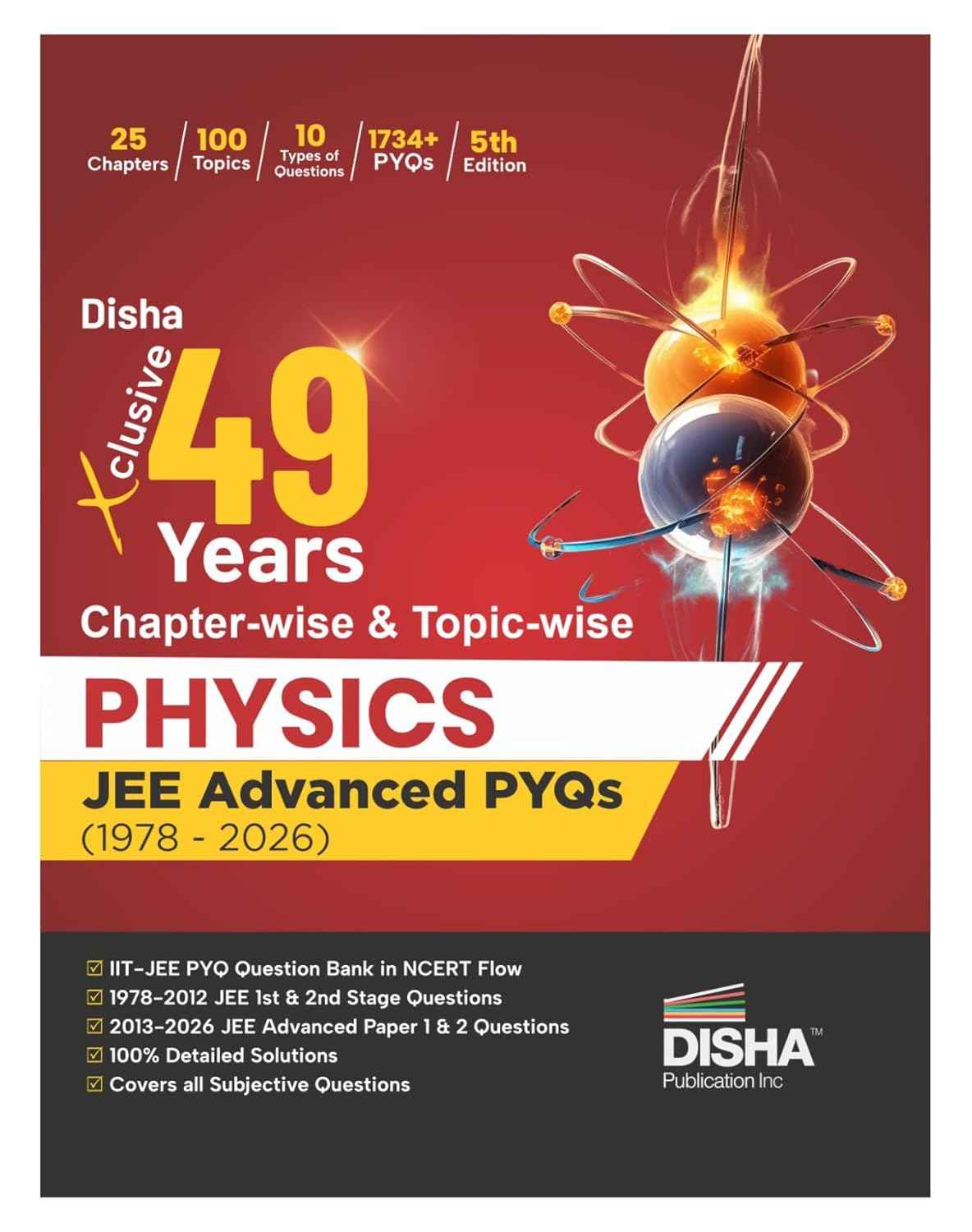 Disha Xclusive Chapter-wise & Topic-wise 49 Year PHYSICS JEE Advanced ...