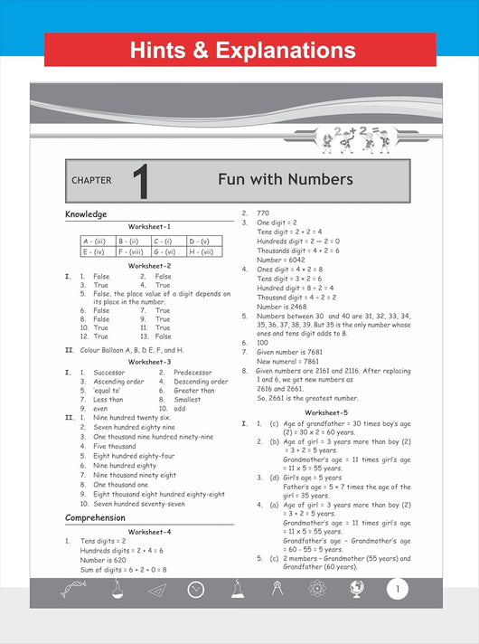 Genius Math Worksheet Disha Perfect Genius NCERT Mathematics Worksheets for Class 3 (based o ...