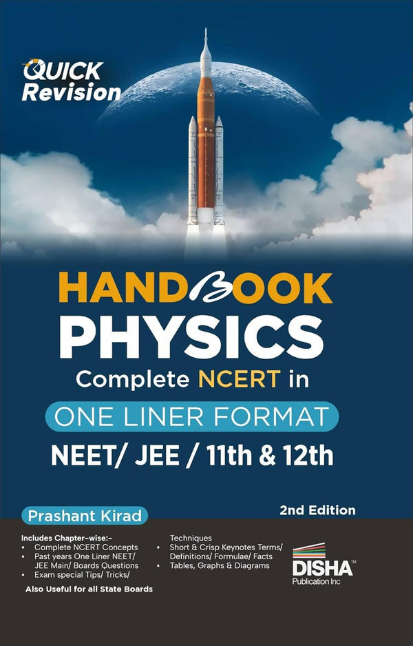 HandBook Physics - Complete NCERT in One Liner Format for NEET/ JEE/ 11th & 12th - 2nd Edition | Engineering, Medical, CBSE Class XI & XII |