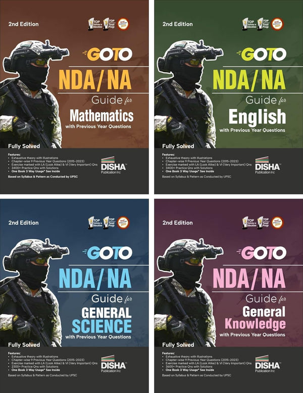 GOTO NDA/ NA Study Package for Mathematics, English, General Knowledge & Science with Previous Year Questions 2nd Edition
