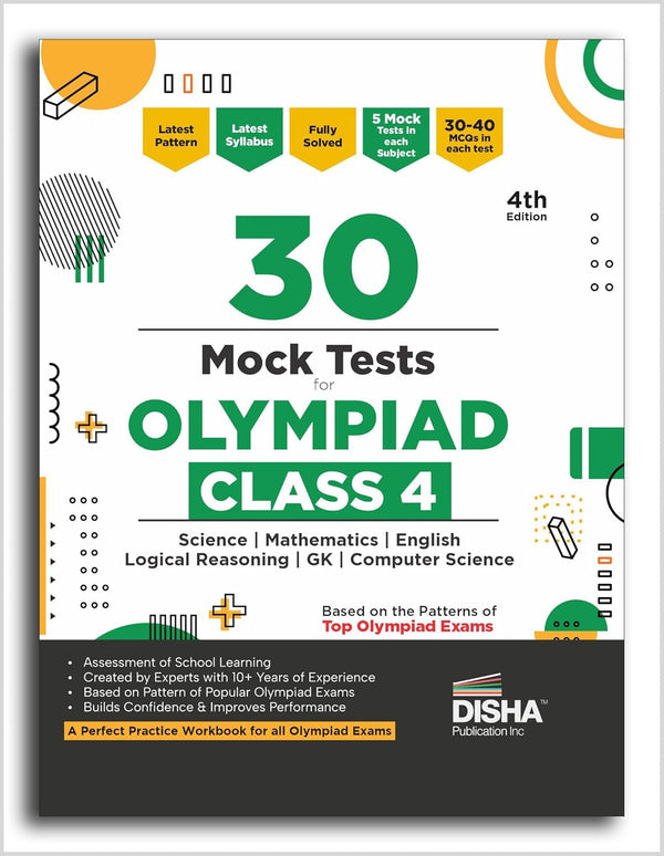 30 Mock Test Series for Olympiads Class 4 Science, Mathematics, English, Logical Reasoning, GK & Computer Science 4th Edition | Cyber, General Knowledge