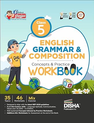 Perfect Genius Class 5 English Grammar & Composition Concepts & Practice Workbook | Follows NEP 2020 Guidelines