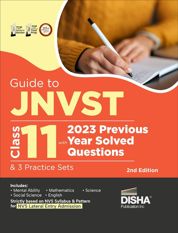 Guide to JNVST Class 11 with 2023 Previous Year Solved Questions & 3 Practice Sets 2nd Edition | Jawahar Navodaya Vidyalaya Selection Test | Lateral Entry Admission | NVS 2024 Exam