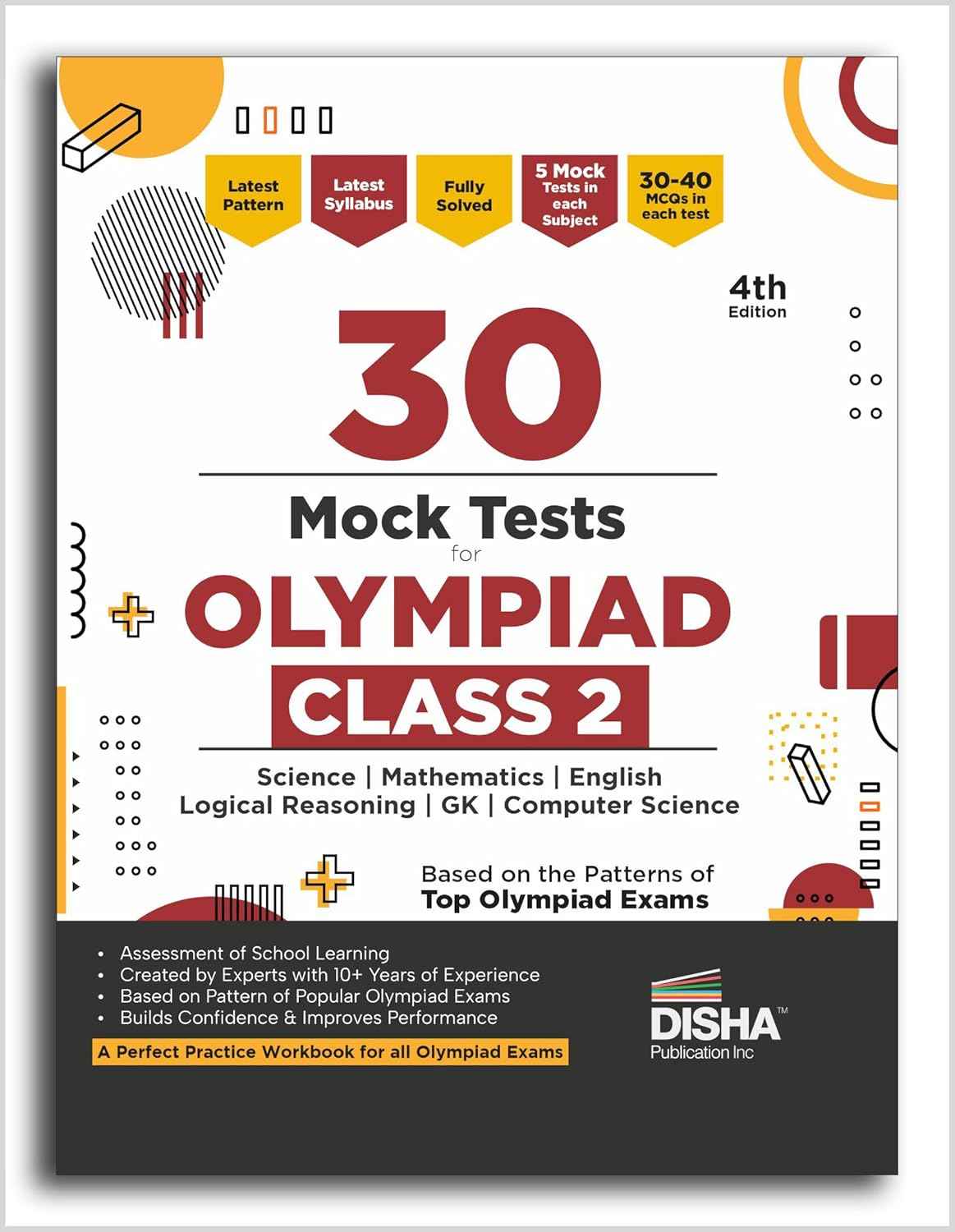 Mull In Math 30 Mock Test Series for Olympiads Class 2 Science, Mathematics, Englis ...