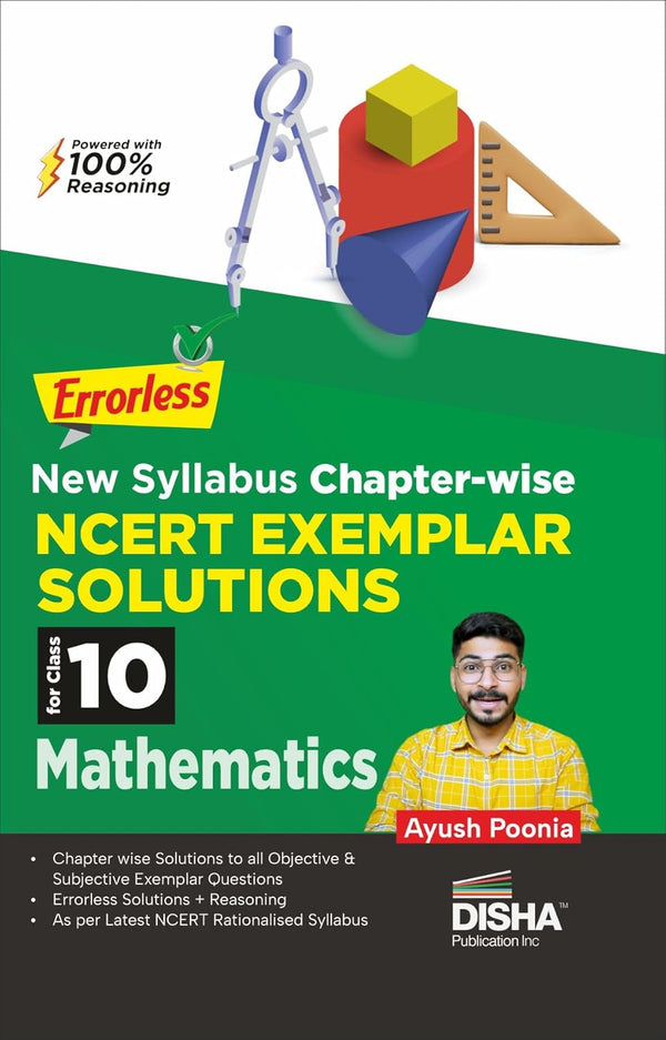 Errorless New Syllabus Chapter-wise NCERT Exemplar Solutions for Class 10 Mathematics Edition 2nd | 100% Reasoning