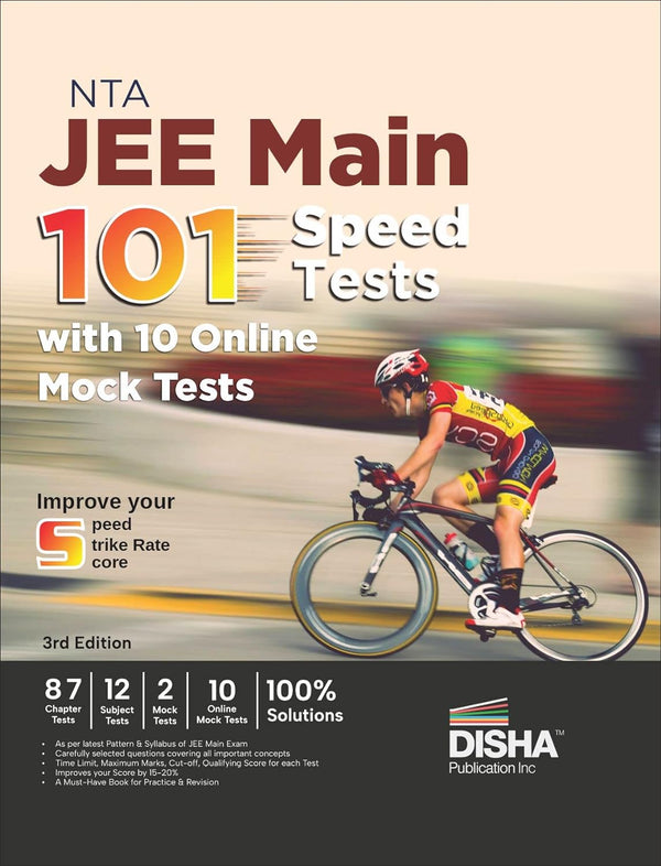 NTA JEE Main 101 Speed Tests with 10 Online Mock Tests 3rd Edition | 87 Chapter Tests + 9 Subject Tests + 2 Mock Tests + 10 Online Mock Tests | ... Numeric Value Questions NVQs | 100% Solutions