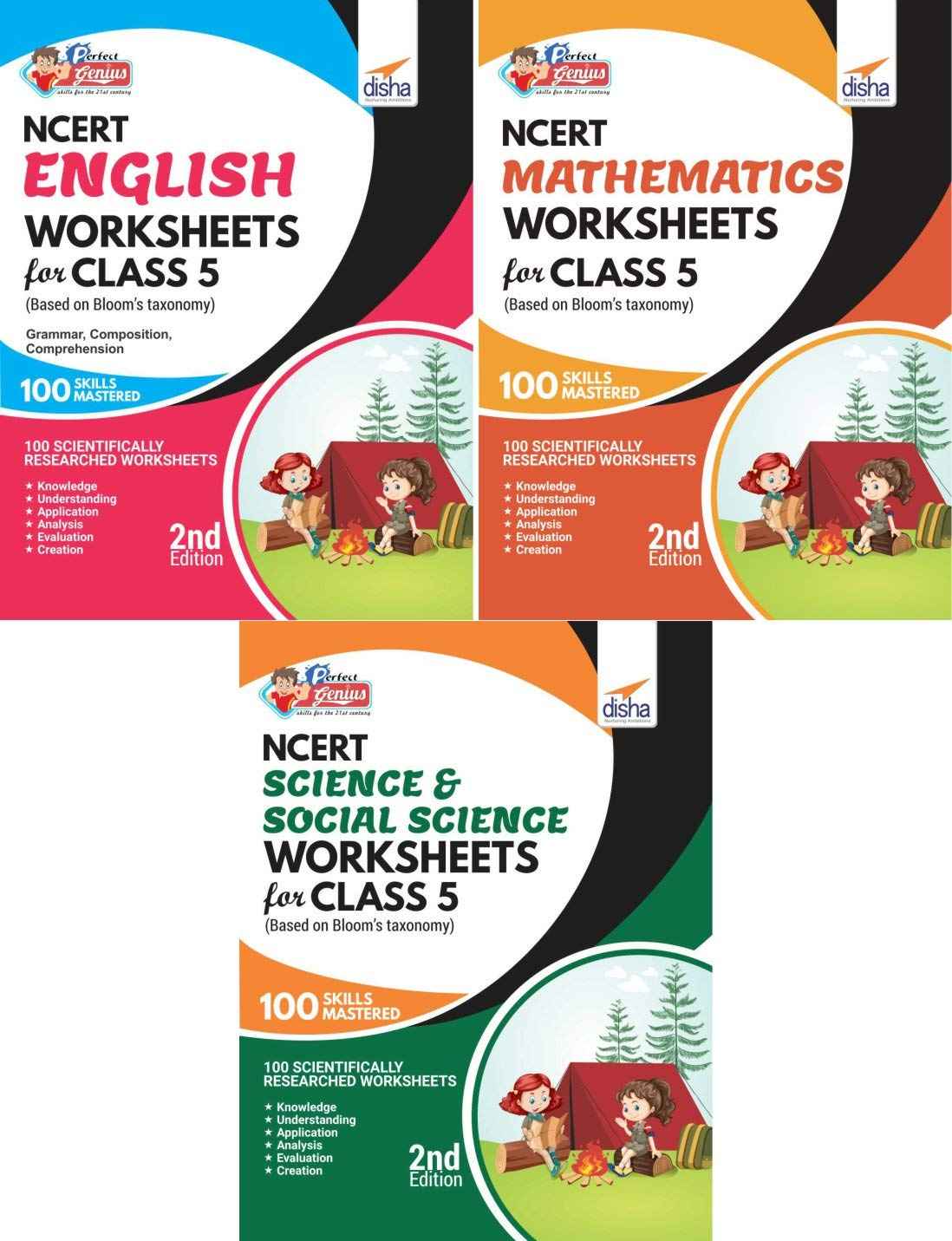 English Math Science Perfect Genius NCERT English Mathematics Science & Social Science Work ...