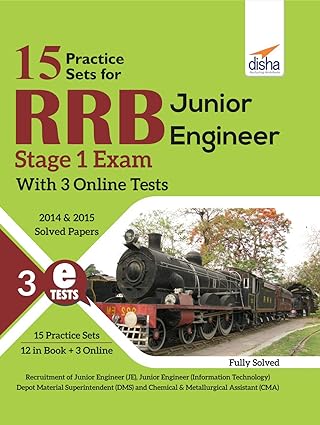 15 Practice Sets for RRB Junior Engineer Stage 1 Exam with 5 Online Tests