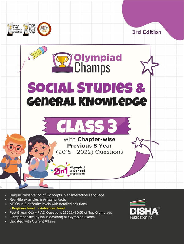 Olympiad Champs Social Studies & General Knowledge Class 3 with Chapter-wise Previous 8 Year (2015 - 2022) Questions 3rd Edition | Complete Prep Guide with Theory, PYQs, Past & Practice Exercise