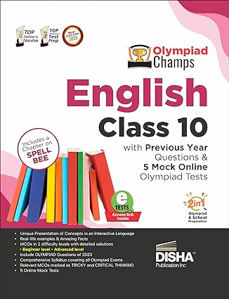 Olympiad Champs English Class 10 with Previous Year Questions & 5 Mock Online Olympiad Tests 2nd Edition