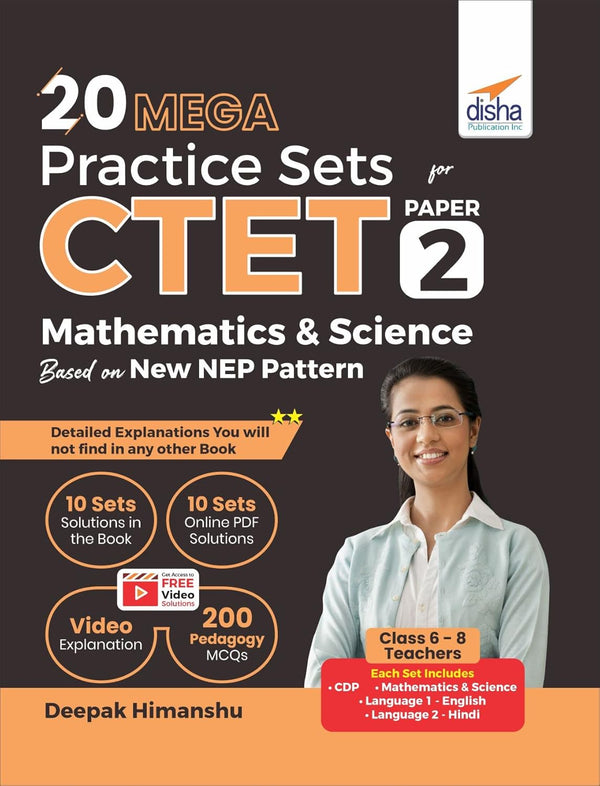 20 MEGA Practice Sets for CTET Paper 2 Mathematics & Science Based on New NEP Pattern