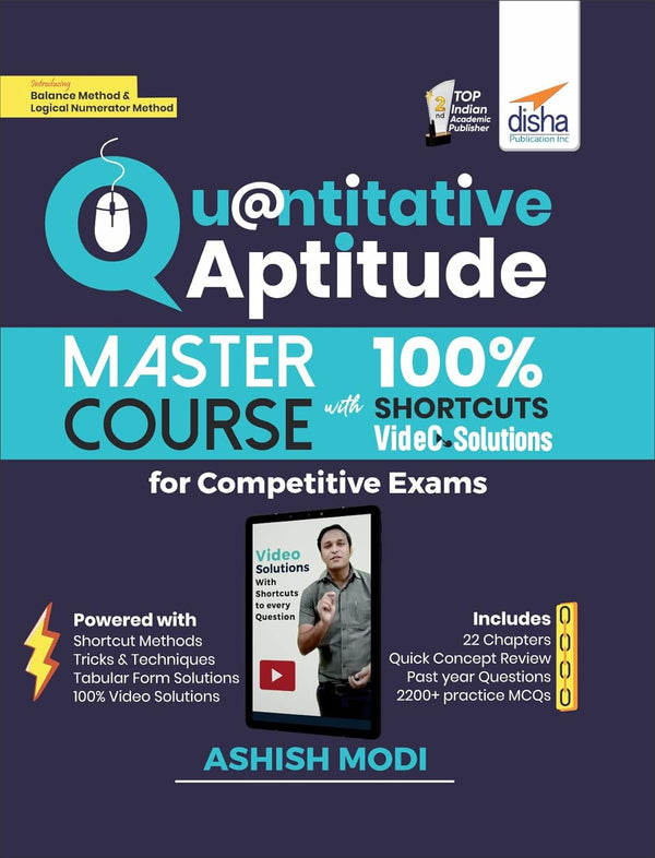Quantitative Aptitude with 100% SHORTCUT Video Solutions - Master Course for Competitive Exams