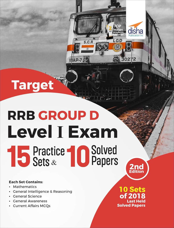 Target RRB/ RRC Group D Level I Exam - 15 Practice Sets & 10 Solved Papers 2nd Edition