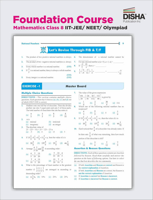 Foundation Course in Mathematics Class 8 with Case Study Approach for ...