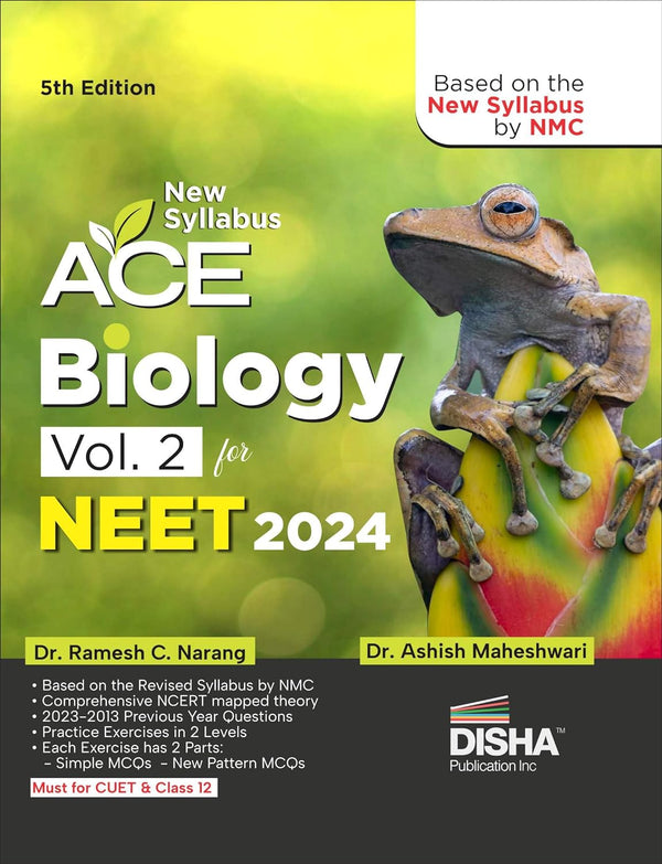New Syllabus ACE Biology Vol. 2 for NEET 2024 - 5th Edition | Based on the new syllabus by NMC | 100% useful for CUET & Class 12