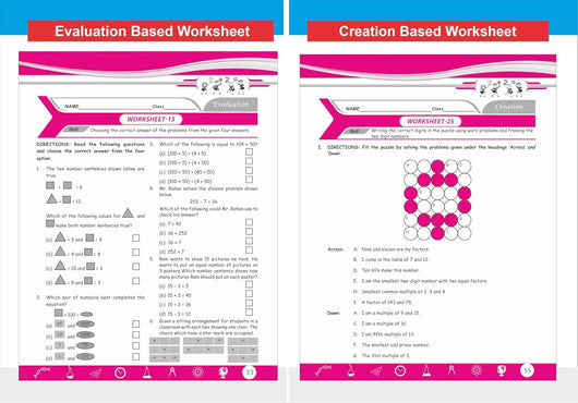 Genius Math Worksheet Disha Perfect Genius NCERT Mathematics Worksheets for Class 5 (based o ...