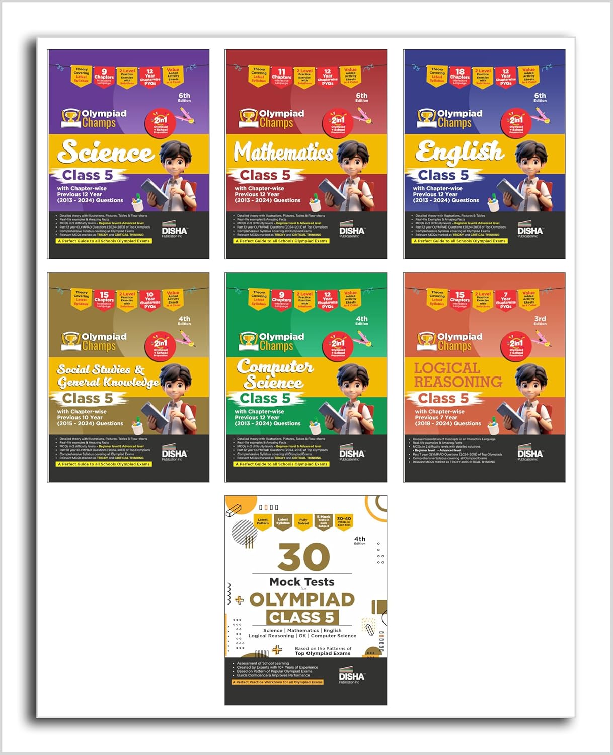 Old Edition - Disha Olympiad Champs Science, Mathematics, English, Log ...