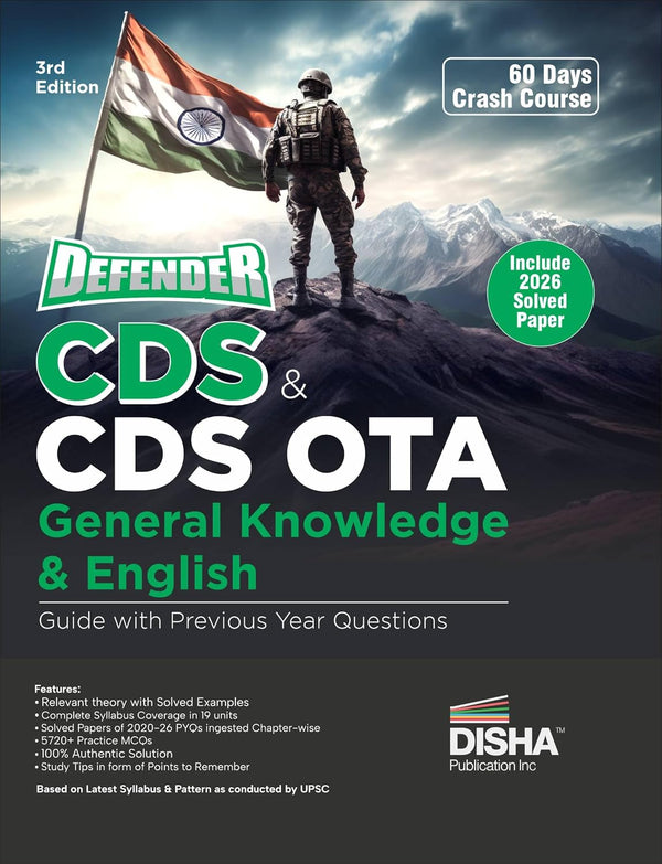 CDS 2026 Made Easy! Top Books for Defence Aspirants – Disha Publication