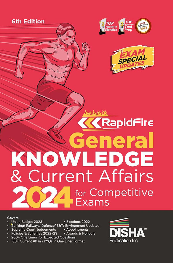 Rapidfire General Knowledge & Current Affairs 2024 for Competitive Exams 6th Edition | Previous Year GK & General Awareness PYQs Question Bank