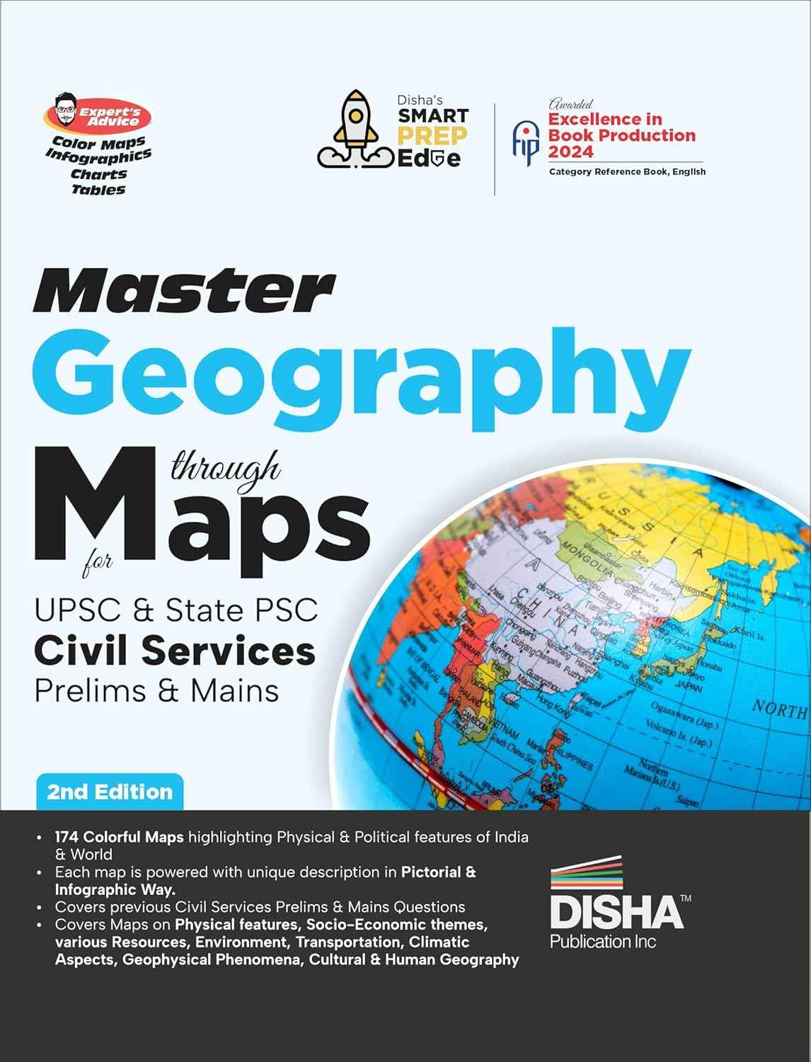 Development Map Book Disha Master Geography through Maps Atlas Book for UPSC & State PSC Ci ...