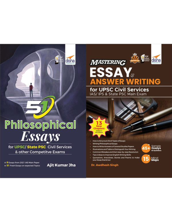 51 Philosophical Essays with Mastering Essay & Answer Writing for UPSC Civil Services IAS/ IPS & State PSC Main Exams