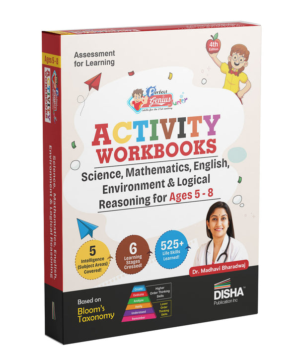 Perfect Genius Junior Activity Workbooks for Science, Environment, Mathematics, Logical Reasoning & English for Ages 5 to 8 - 4th Edition | Must for Olympiad Exams | Builds 545+ Life Skills