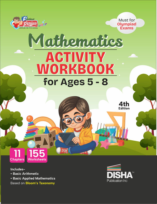 Disha Perfect Genius Mathematics Activity Workbook for Ages 5 to 8 - 3rd Edition | Must for Olympiad Exams | Builds 155 Life Skills