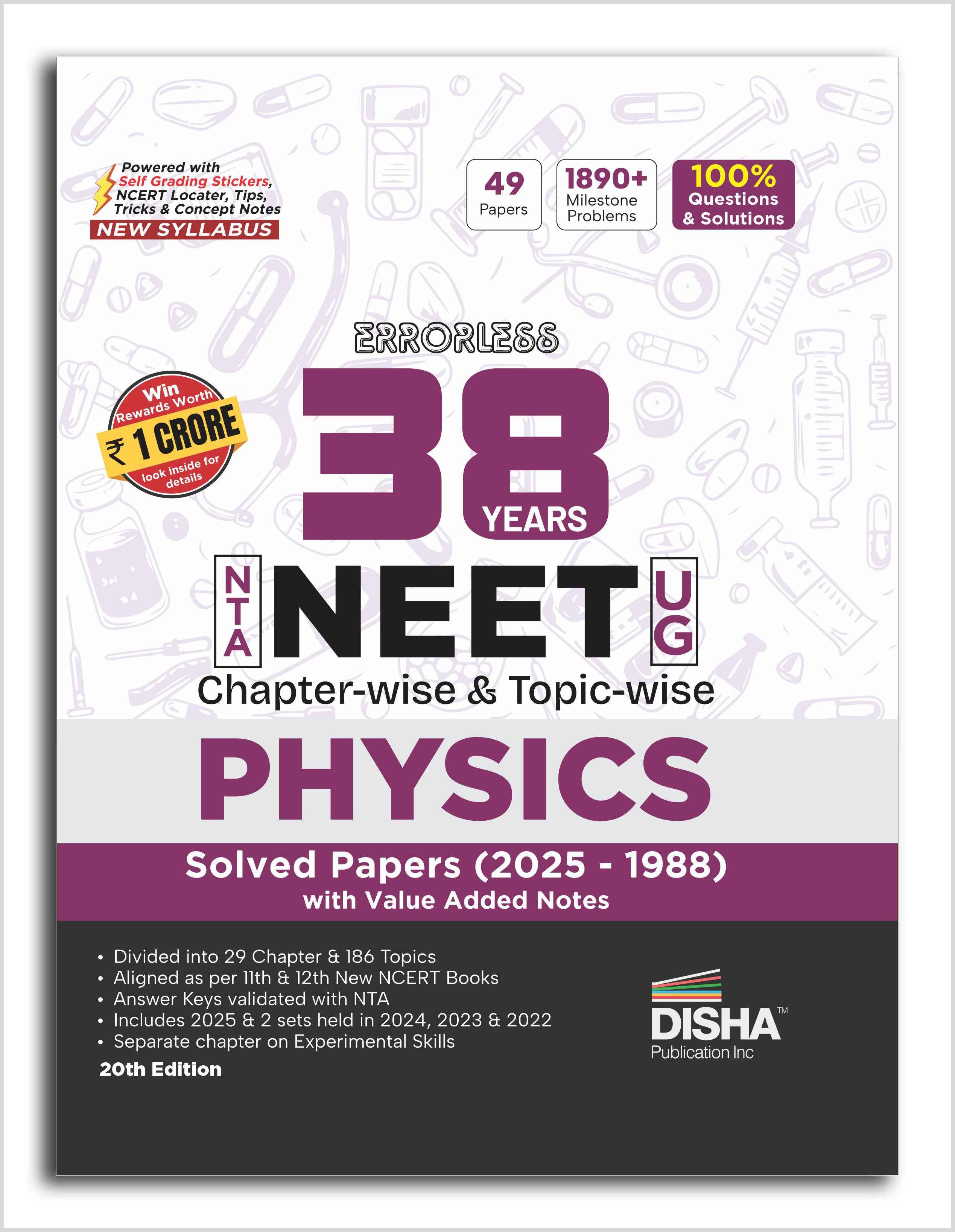 Errorless 38 Years NTA NEET (UG) Chapter-wise & Topic-wise Physics PYQ ...