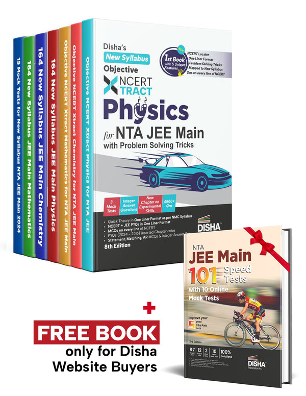 Victory in NTA JEE Main 2025 Study Notes Combo (Set of 7 Books) | Physics, Chemistry & Mathematics NCERT Xtract, 164 Solved Paper PYQs & Test Series 2nd Edition | 100% Solutions | Concepts in One Liner Format