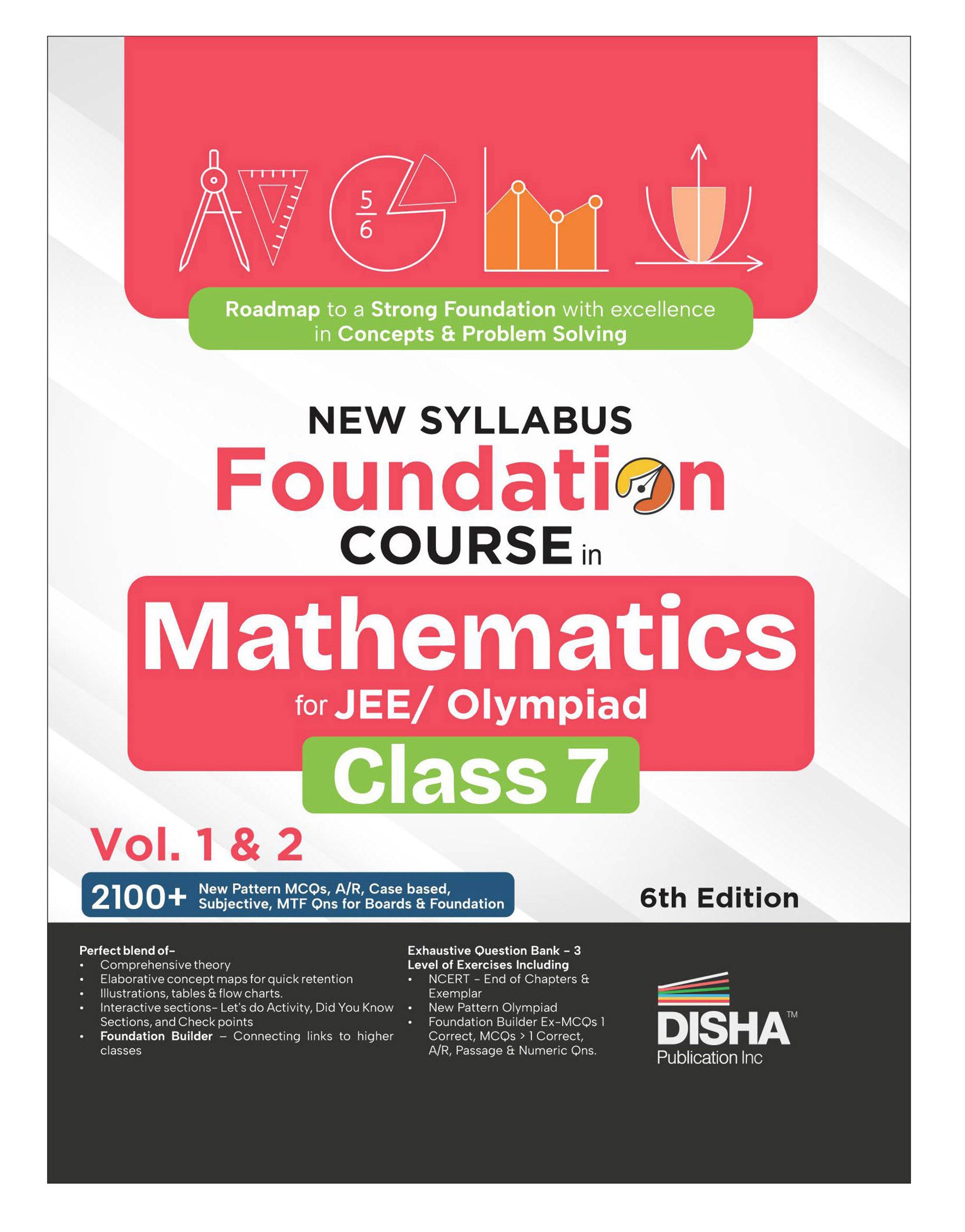 Disha New Syllabus Foundation Course in Mathematics Class 7 for JEE ...