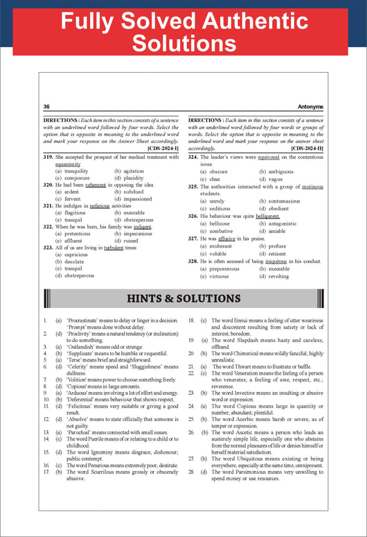 Disha Combo (3 Books) 38 Topic-wise CDS OTA English & General Knowledg ...