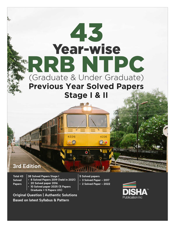 Disha 43 Year-wise RRB NTPC (Graduate & Undergraduate) Previous Year Solved Papers Stage I & II 3rd English Edition | Railway Recruitment Board | Non-Technical Popular Categories