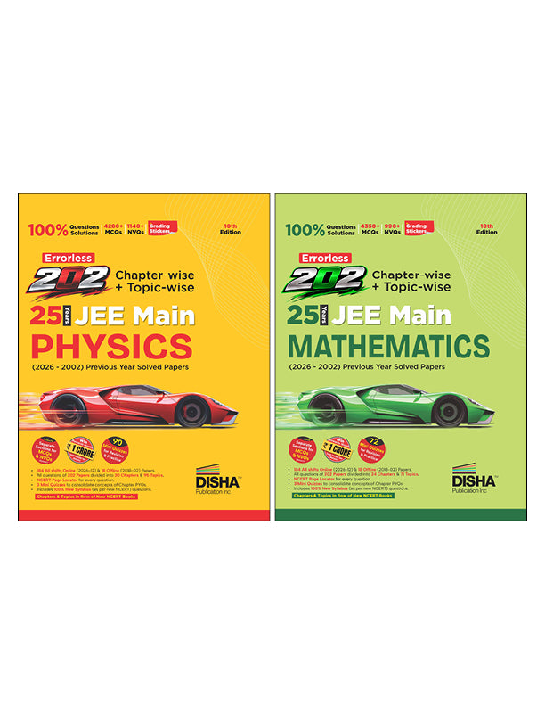 Disha Combo (2 Books) Errorless 202 Chapter-wise & Topic-wise 25 Year ...