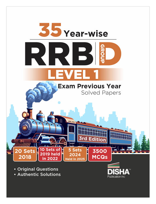 Disha 35 Year-wise RRB Group D Level 1 Previous Year Solved Papers (20 ...