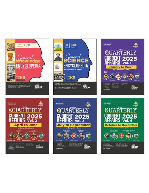 Disha Publication - GK & CA Books for 2024-2025 Competitive Exams