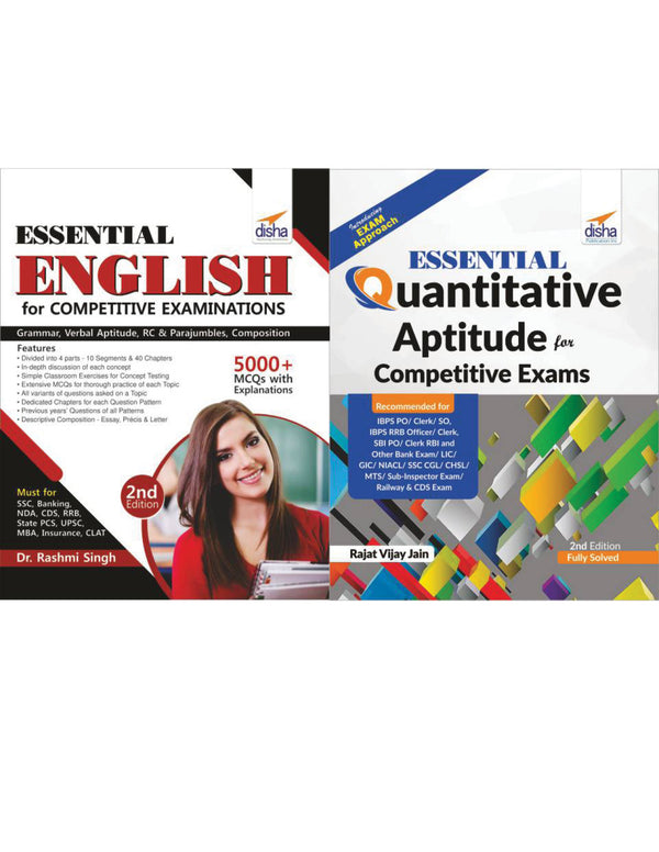 Essential English & Essential Quantitative Aptitude for Competitive Examinations