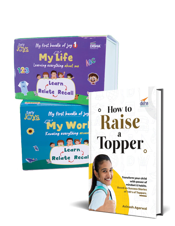 Combo - Early Joys - My First Bundle of Joy Theme 1 & 2 - MY LIFE & MY WORLD, Children Ages 1 to 5 + How to Raise a Topper