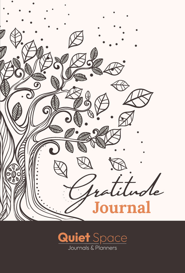 Quiet Space Gratitude Journal | 204 Pages 4 Months Undated A5 Hardbound Journal | Feel Grateful, Say thank you with Pay it Forward, Happiness Meter, Habit Tracker, Positive Activity Planner, Weekly Planner, Daily Reflections