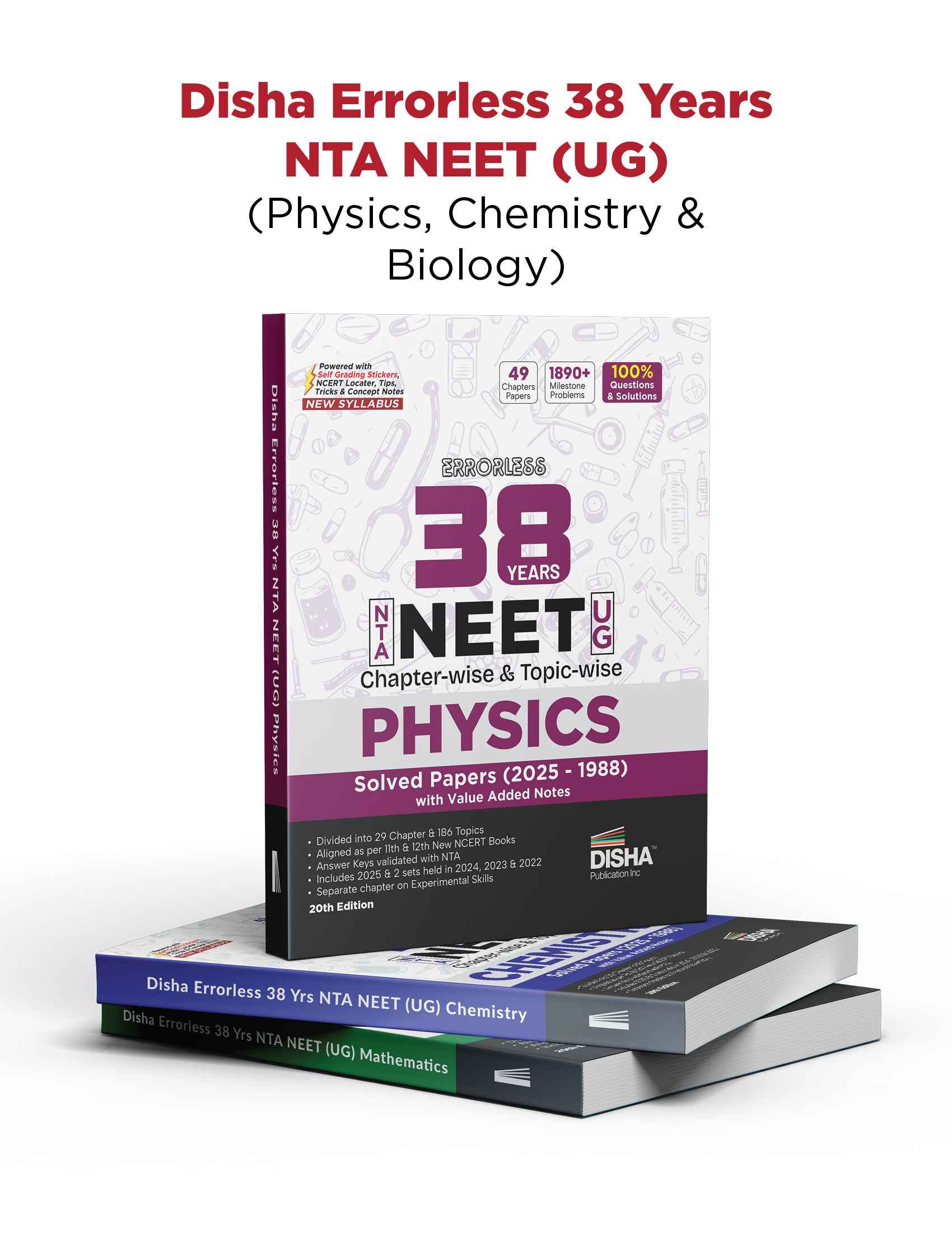 Disha Errorless 38 Years NTA NEET (UG) Chapter-wise & Topic-wise Physi ...