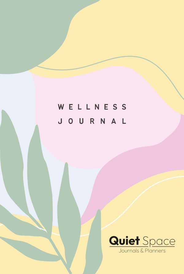 Quiet Space Wellness Journal - 220 Pages | Embrace Holistic Health with Daily Reflections & Mood Tracker | Undated A5 Hardcover | Inspires Mindfulness and Personal Growth